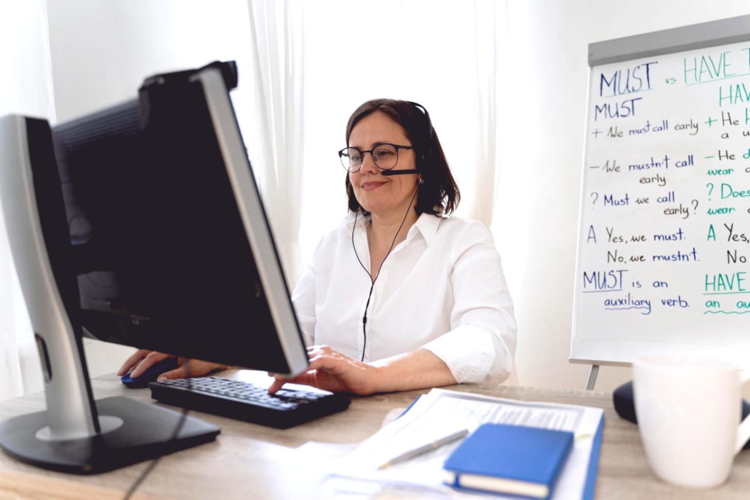 Financial analyst reviewing corporate financial data and investment strategies